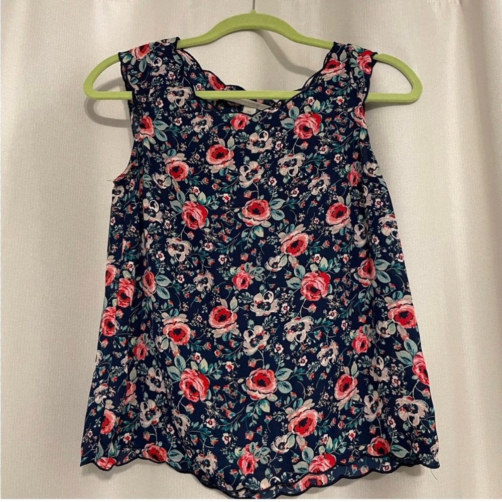 🌸LC Lauren Conrad Floral Tank Top Size XS